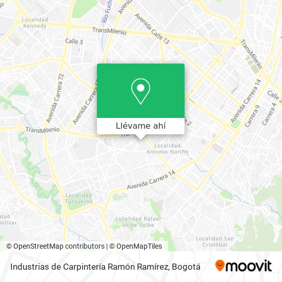 Mapa de Industrias de Carpintería Ramón Ramírez