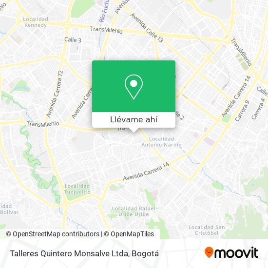 Mapa de Talleres Quintero Monsalve Ltda