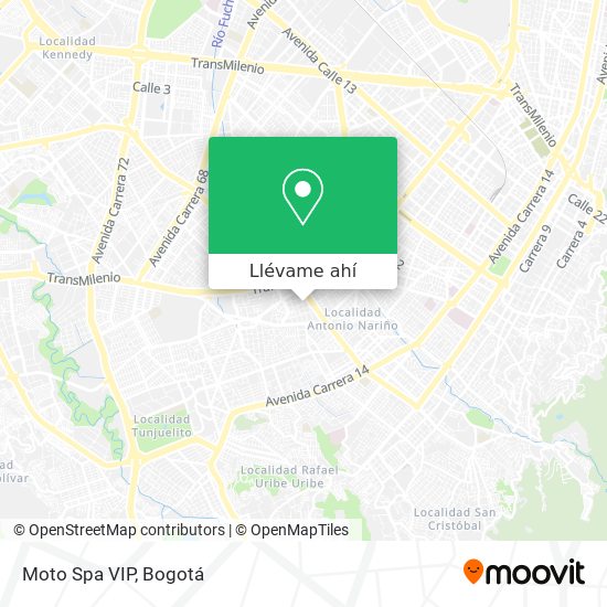 Mapa de Moto Spa VIP