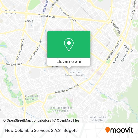 Mapa de New Colombia Services S.A.S.