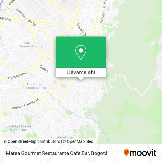Mapa de Marea Gourmet Restaurante Cafe Bar