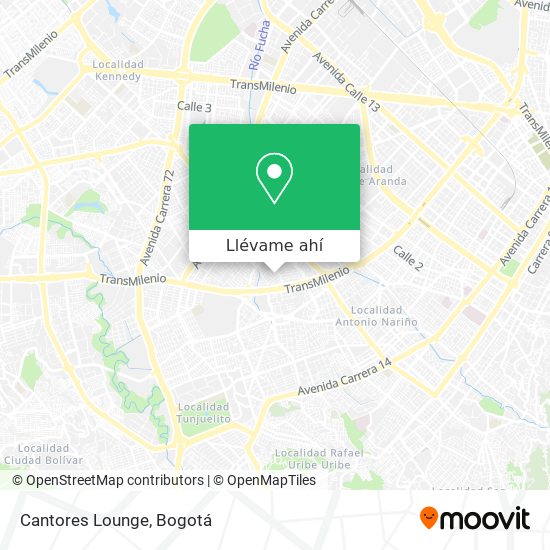 Mapa de Cantores Lounge