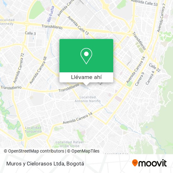 Mapa de Muros y Cielorasos Ltda