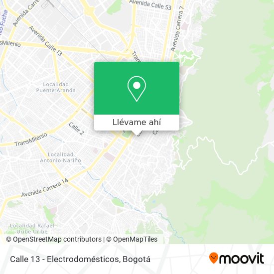 Mapa de Calle 13 - Electrodomésticos