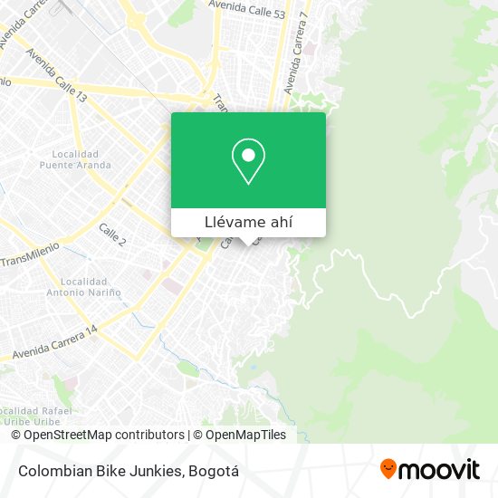 Mapa de Colombian Bike Junkies