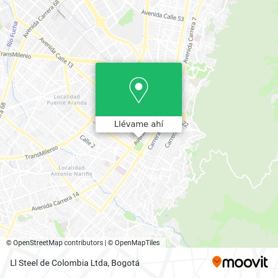 Mapa de Ll Steel de Colombia Ltda