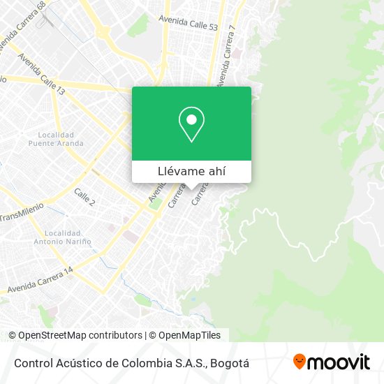 Mapa de Control Acústico de Colombia S.A.S.