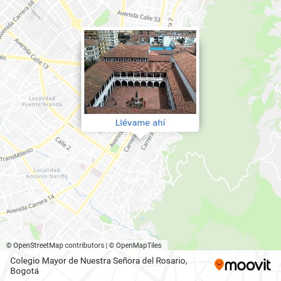 Mapa de Colegio Mayor de Nuestra Señora del Rosario