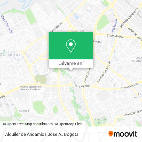 Mapa de Alquiler de Andamios Jose A.