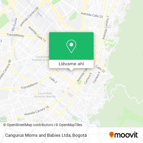 Mapa de Cangurus Moms and Babies Ltda