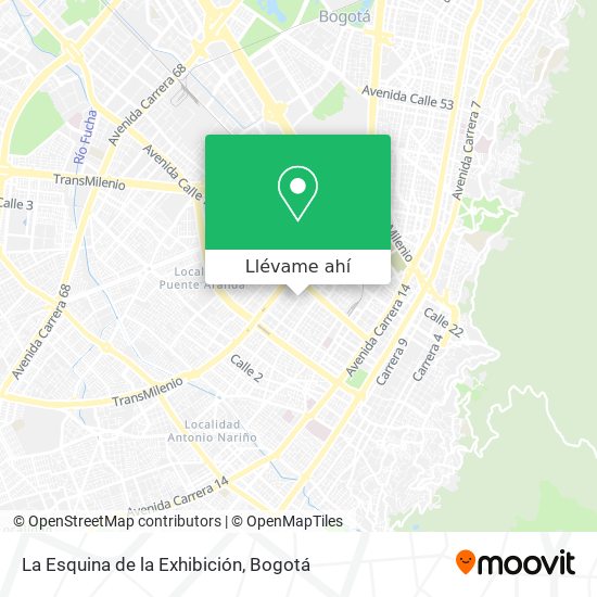 Mapa de La Esquina de la Exhibición