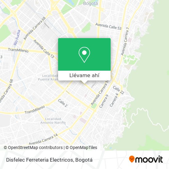 Mapa de Disfelec Ferreteria Electricos