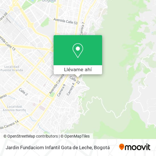 Mapa de Jardin Fundaciom Infantil Gota de Leche