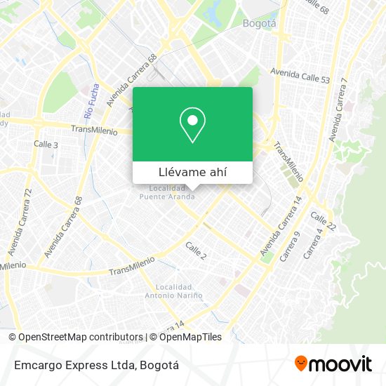 Mapa de Emcargo Express Ltda