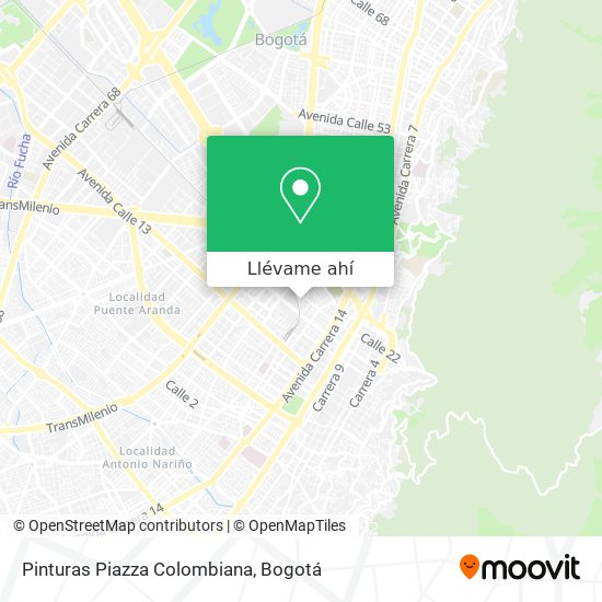 Mapa de Pinturas Piazza Colombiana