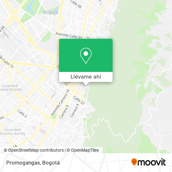 Mapa de Promogangas