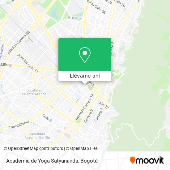 Mapa de Academia de Yoga Satyananda