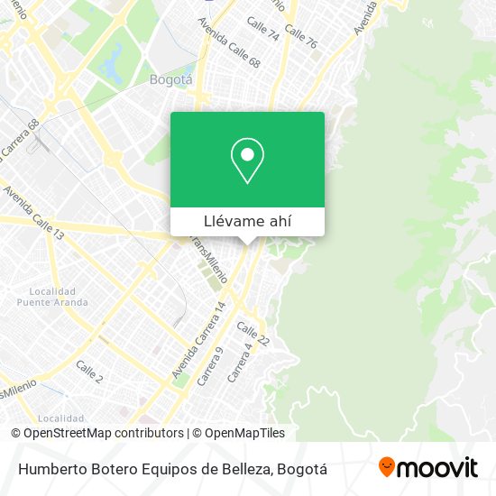 Mapa de Humberto Botero Equipos de Belleza