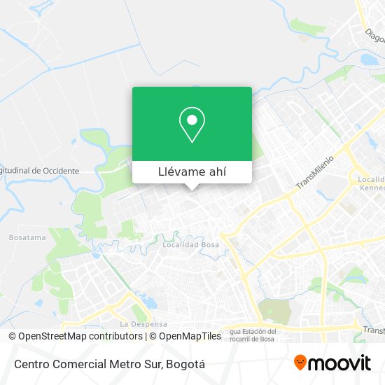 Mapa de Centro Comercial Metro Sur