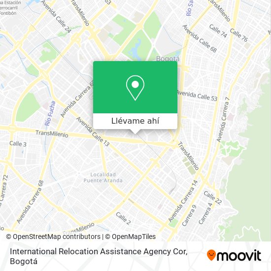Mapa de International Relocation Assistance Agency Cor