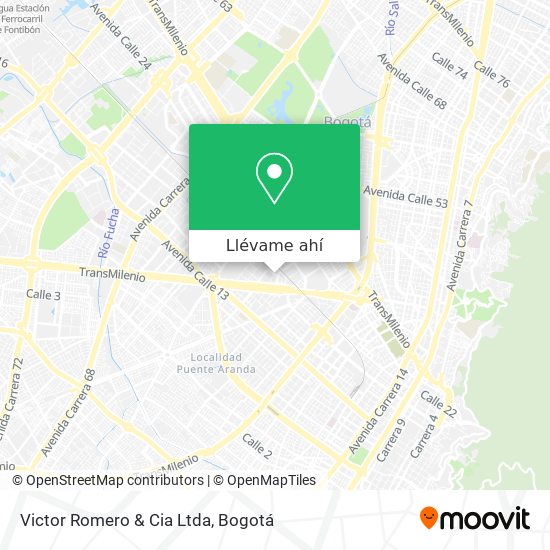Mapa de Victor Romero & Cia Ltda