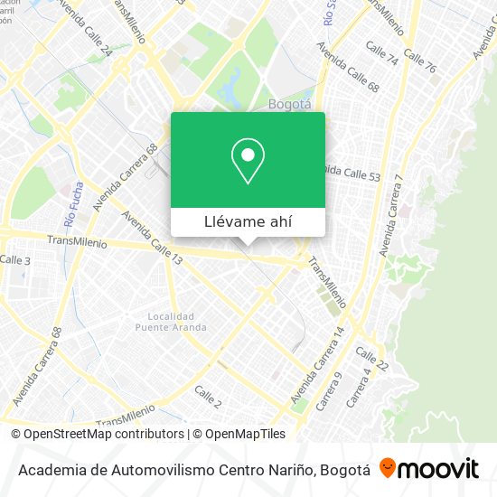 Mapa de Academia de Automovilismo Centro Nariño