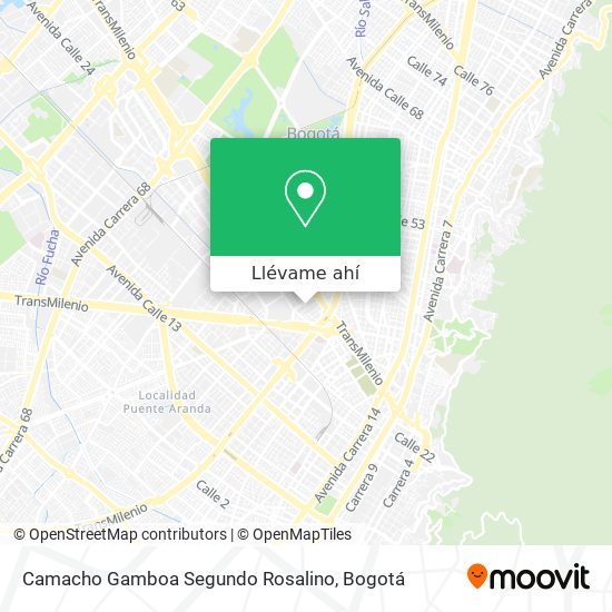Mapa de Camacho Gamboa Segundo Rosalino