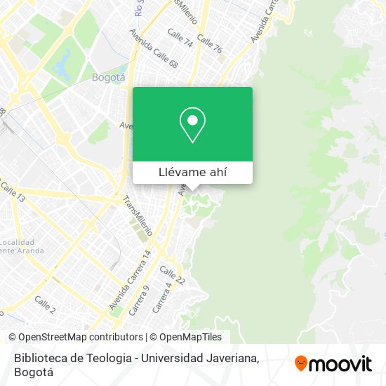 Mapa de Biblioteca de Teologia - Universidad Javeriana