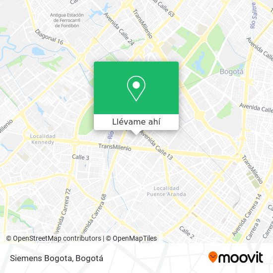 Mapa de Siemens Bogota