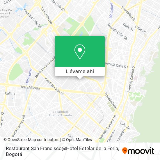 Mapa de Restaurant San Francisco@Hotel Estelar de la Feria