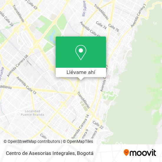 Mapa de Centro de Asesorías Integrales