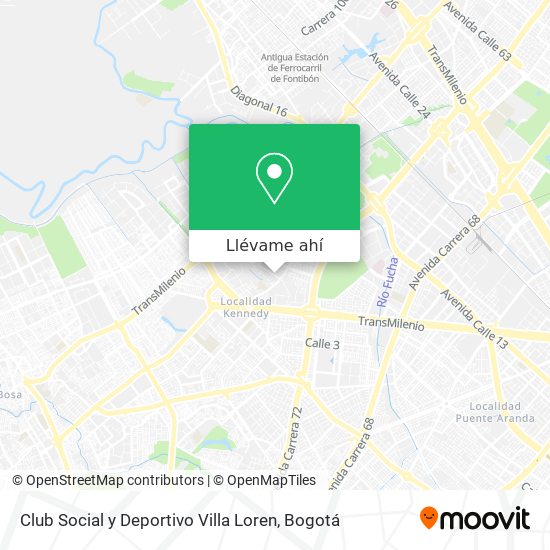 Mapa de Club Social y Deportivo Villa Loren