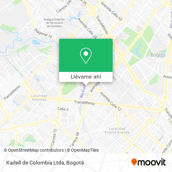 Mapa de Kadell de Colombia Ltda