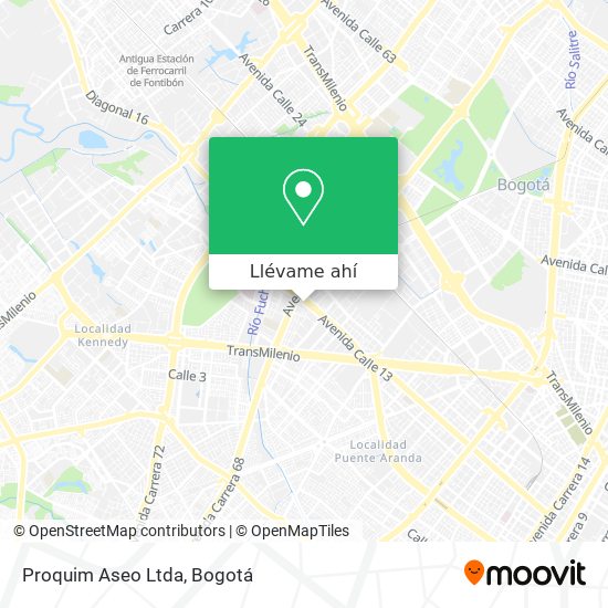 Mapa de Proquim Aseo Ltda