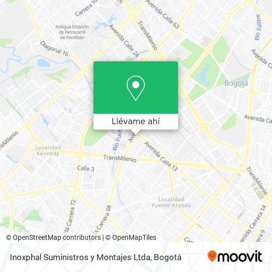 Mapa de Inoxphal Suministros y Montajes Ltda