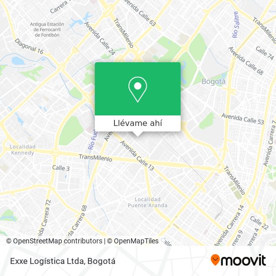 Mapa de Exxe Logística Ltda