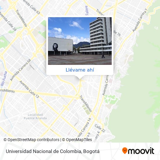 Mapa de Universidad Nacional de Colombia
