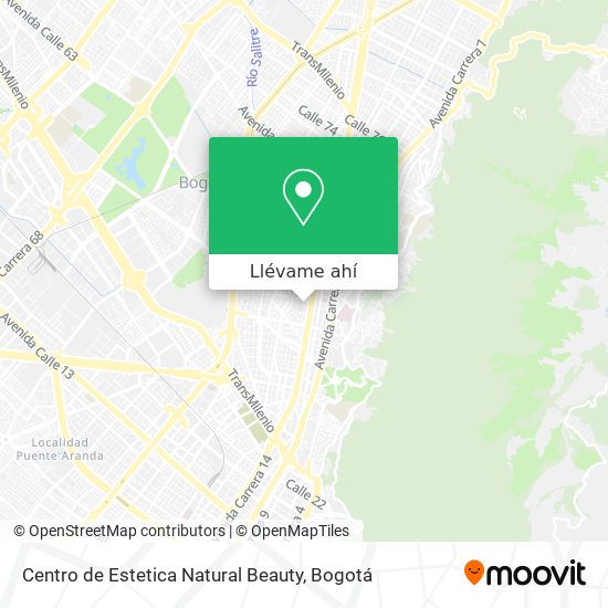 Mapa de Centro de Estetica Natural Beauty