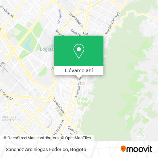 Mapa de Sánchez Arciniegas Federico