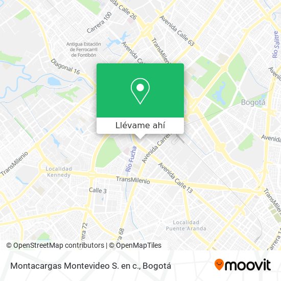 Mapa de Montacargas Montevideo S. en c.