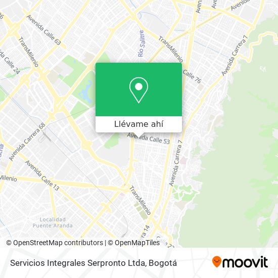 Mapa de Servicios Integrales Serpronto Ltda