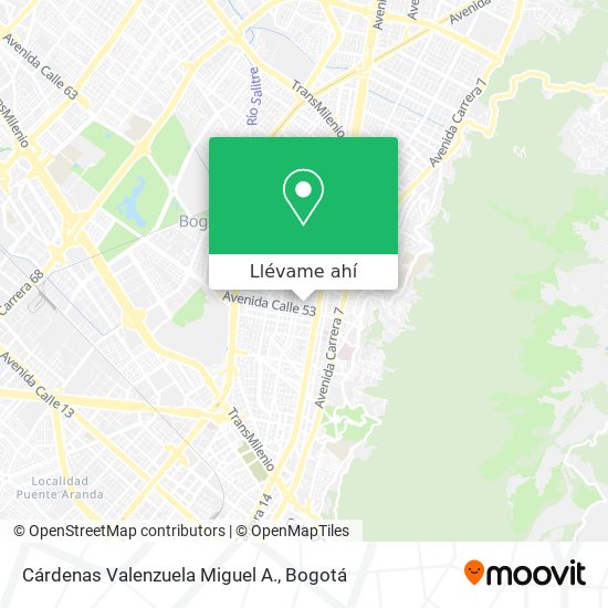 Mapa de Cárdenas Valenzuela Miguel A.