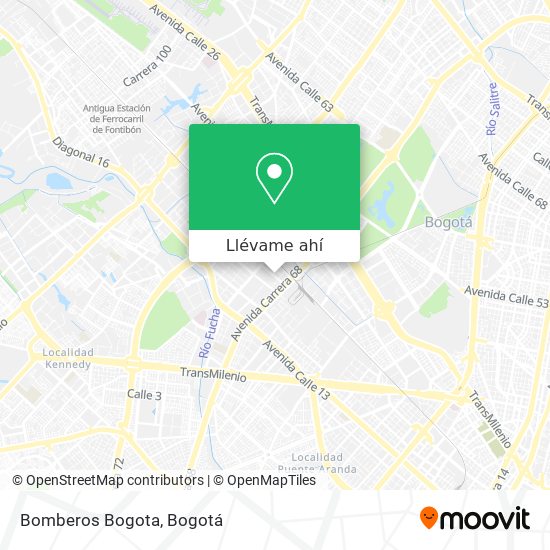 Mapa de Bomberos Bogota