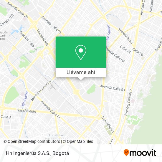 Mapa de Hn Ingenierúa S.A.S.