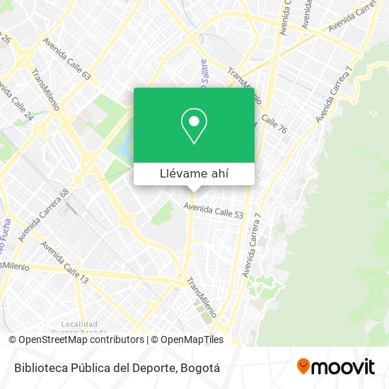 Mapa de Biblioteca Pública del Deporte