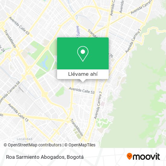 Mapa de Roa Sarmiento Abogados