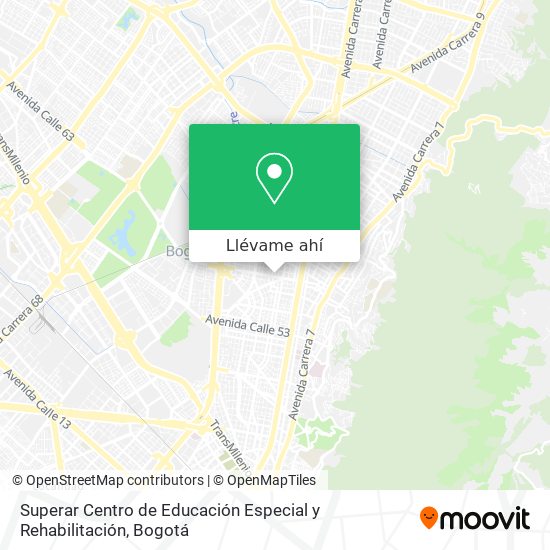 Mapa de Superar Centro de Educación Especial y Rehabilitación