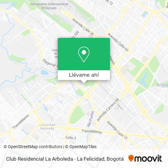 Mapa de Club Residencial La Arboleda - La Felicidad