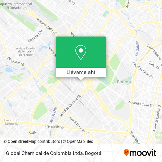 Mapa de Global Chemical de Colombia Ltda