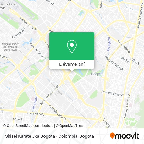 Mapa de Shisei Karate Jka Bogotá - Colombia